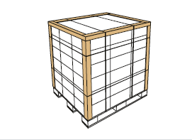 Cantoneira de papel H+V para paletização