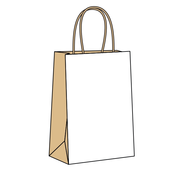 Saco de papel delivery com alça